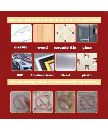 Reusable Multifunctional Double Sided Adhesive Tape  60/180/300 Pcs Double Sided Mounting Strong Sticky Wall Strips Transparent Tape Without Cropping  No Residue (60 Pcs) - Buy Online on SooperMarket.com