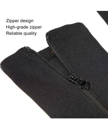 Buy Compression Socks for Men & Women - Zippered Calf & Knee Support Varicose Relief (Black L/XL) - Buy Online on SooperMarket.com