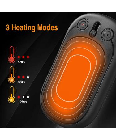 BESKAR Rechargeable Hand Warmer 2 Pack - USB Electric Pocket Heater & Powerbank for Outdoor, Golf, Raynauds - Double-Sided Heating, Quick Charge - Black - Buy Online on SooperMarket.com
