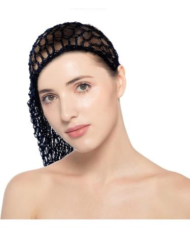 Framendino 3-Piece Long Mesh Crochet Hair Net Set for Women - Soft Sleeping Cap & Hair Accessories - Buy Online on SooperMarket.com