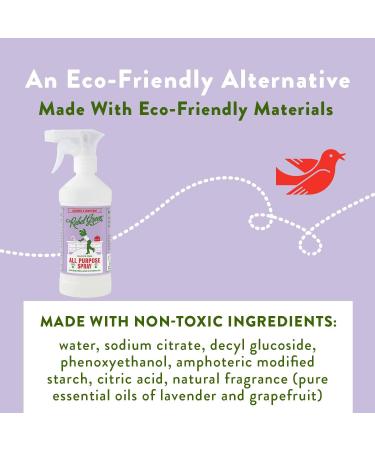 Rebel Green Natural All-Purpose Cleaning Spray | Kid & Pet Safe, Essential Oil Multi-Surface Cleaner | Lavender & Grapefruit Scent | 4 Pack (16 oz) - Buy Online on SooperMarket.com
