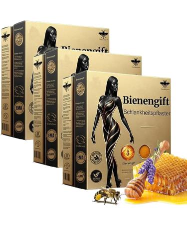 Todahof Bee Venom Slimming Patch Bostore Bee Venom Lymphatic Drainage Slimming Patch Bee Venom Patch Curves Body Shaping for Women and Men (3 Box)