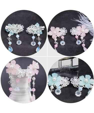 KALLORY 2 Pairs Children's Hair Accessories Tassel Hair Clip for Women Flower Hair Sticks Chinese Tassel Hairpin Vintage Hair Accessories Kids Headwear Bride Chinese Style Metal Japan - Buy Online on SooperMarket.com