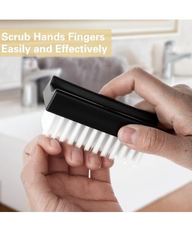 Amaxiu Hand Nail Brush for Cleaning Fingernails Durable Nylon Firm Stiff Scrub Bristles Nail Scrubber Brushes for Men Mechanics Gardeners Scrubbing under Fingers Foot Toes(2 Pack Black+White) - Buy Online on SooperMarket.com