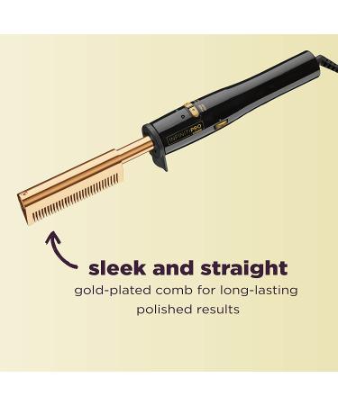 INFINITIPRO BY CONAIR Gold-Plated Straightening Comb - Ultra-High Heat for Smooth Hair - Buy Online on SooperMarket.com