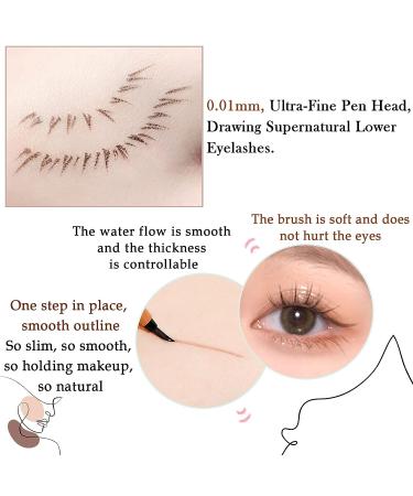 Vtrem 3PCS Eyeliner Pen Set - No-Skip Ultra-Fine Tip Liquid Eyeliner Pencil for Women - Waterproof Smudgeproof Long-Lasting Eye Liners in Black/Brown/Coffee Color - 0.56oz - Buy Online on SooperMarket.com