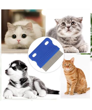 Flea Comb for Dogs and Cats - Stainless Steel Fine Tooth Grooming Tool for Tear Stains, Fleas, Lice - Pet Grooming Comb - Buy Online on SooperMarket.com