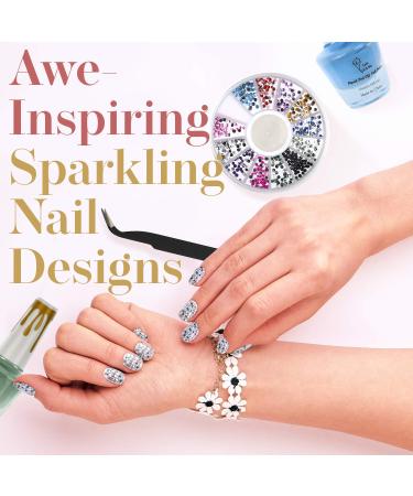 CoralBeau Nail Art Kit with Rhinestones - Teen Gift Set with 4 Nail Polishes, Decor Tools, Extensions, and Rhinestone Gems - Buy Online on SooperMarket.com