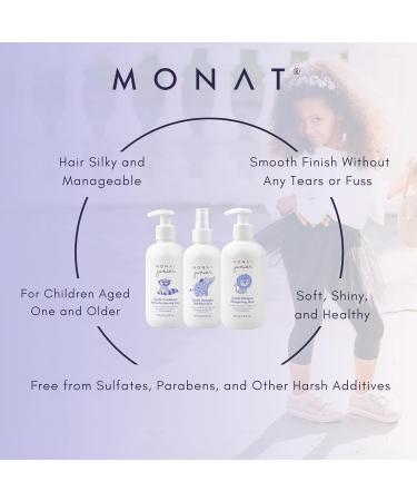 MONAT Junior 3-in-1 Hair Care System for Kids - Gentle Shampoo Conditioner & Detangler | 8 fl. oz./6 fl. oz. - International Shipping - Buy Online on SooperMarket.com
