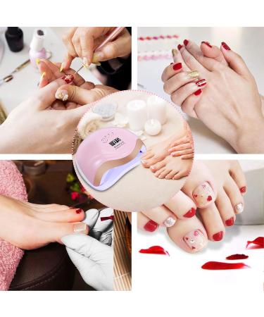 Buy McNory 168W UV LED Nail Dryer - Fast Drying Gel Nail Lamp with Timer & LCD Display for Professional Use - Buy Online on SooperMarket.com