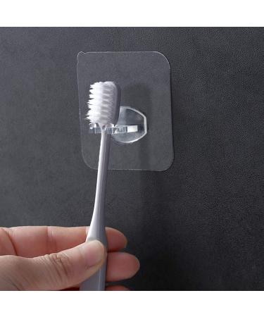 Bayore Transparent Toothbrush Holder - Hygienic Self-Adhesive Stand for Strong Hook Rod Support - Buy Online on SooperMarket.com