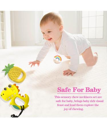 6 Packs Kielezeuge Silicone Chew Pendants for Autistic Children | Safe Sensory Bite Toys - Buy Online on SooperMarket.com