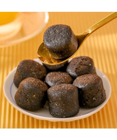 Sugar free black sesame balls ready to eat hand-made sesame pills healthy and nutritious sesame cakes 90g/bag sweet candy snack gift pack Chinese snacks nutritious breakfast (No sucrose 5 bags) No sucrose 5 bags - Buy Online on SooperMarket.com