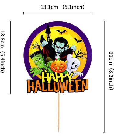 72 Pcs Halloween Cupcake Toppers Cupcake Liners Pumpkin 40 Pcs Cupcake Wrapper and 40 Pcs Cupcake Toppers muffin Case Trays for Halloween Birthday Decoration Party Supply (72 pcs) - Buy Online on SooperMarket.com