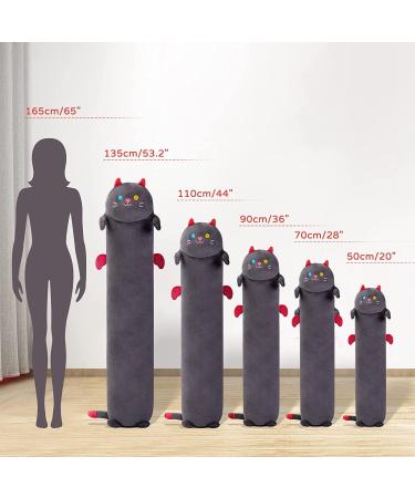 28in Black Cat Plush Pillow Stuffed Animal - Soft Squishy Toy for Kids - 28inch/70cm - Buy Online on SooperMarket.com