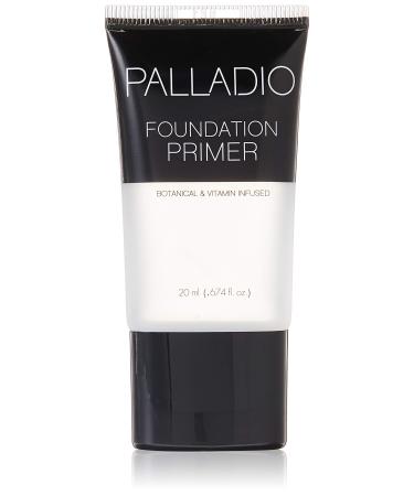 Palladio Foundation Primer  Lightweight and Velvety Primer with Aloe Vera and Chamomile  Wear Alone or As Foundation Base  Minimizes Fine Lines and Pores  Helps Makeup Last Longer  0.674 oz Clear
