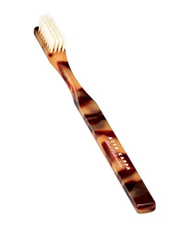 Acca Kappa Historical Classic Brown Toothbrush Medium Pure White Bristle 21J844C