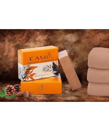 100% Organic Handmade Cedarwood Soap | Luxury Vegan Bath Soap | Natural & Cruelty-Free | Nourish & Cleanse Skin (4.2 Oz - Buy Online on SooperMarket.com