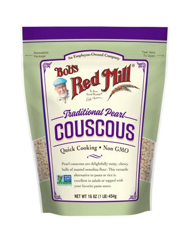 Bob's Red Mill Traditional Pearl Couscous 16 oz (Pack of 4) - Authentic Mediterranean Grain - Buy Online on SooperMarket.com