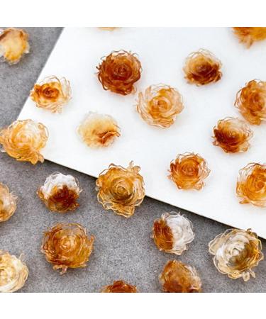50Pcs 3D Flower Nail Multi Colors Variety Mix Camellia Flower Cute Nail Art For Manicure DIY Craft Jewelry 3d Nail For Acrylic Nails