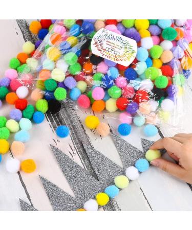 Caydo 400 Pieces 1 Inch Pompoms - 20 Colors for Crafts and DIY Projects - Buy Online on SooperMarket.com