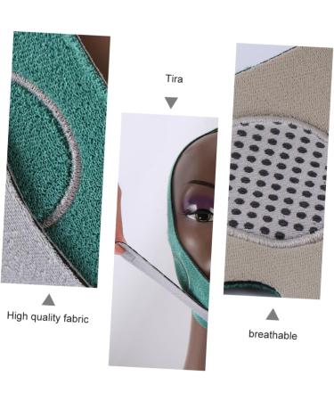 WOONEKY 1pc Thin Face Belt Face Lifting Belt Lift Mask Tightening Band Strap Graphene Green 60X10.5X1cm Green - Buy Online on SooperMarket.com