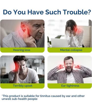 Tinnitus Relief Patches - Natural Herbal Formulation for Ringing Ears | 24 PCS Tinnitus Treatment for Hearing Loss - Improves Hearing & Boosts Blood Circulation - Buy Online on SooperMarket.com