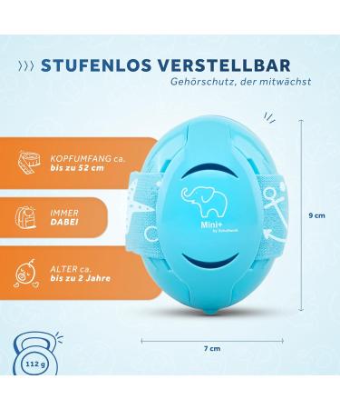 Schallwerk Mini+ Baby Hearing Protection - High-Quality Noise Protection Headphones for Children & Babies - Ideal for Everyday & Events - Turquoise - Buy Online on SooperMarket.com
