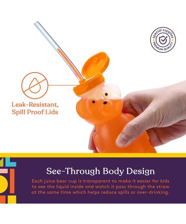 Special Supplies Honey Bear Straw Cup Long Straws 3-Pack - Squeezable Therapy Drink Container for Special Needs - Spill Proof, Leak Resistant Lid - Buy Online on SooperMarket.com