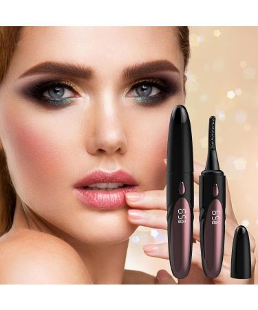 Veeteah Heated Eyelash Curler Electric Lash Curler with Comb Battery Operated Natural Curling Small Eyelash Curler Natural Curling Lash Curler for Eye Makeup Black - Buy Online on SooperMarket.com