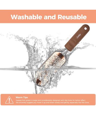 Professional Foot File Scrubber Pedicure - Callus Remover for Feet | Easkep Foot Grater Rasp Scraper for Corns and Dead Skin (Golden) - Buy Online on SooperMarket.com