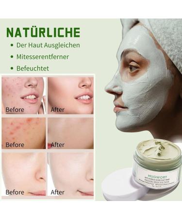 Green Tea Clay Mask - Deep Cleansing Blackhead Remover | Poreless Spa Face Mask for Acne Detoxification & Skin Purification - 55g - Buy Online on SooperMarket.com