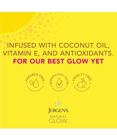 Jergens Natural Glow Sunless Tanning Lotion | Medium to Tan Skin | 7.5oz Daily Moisturizer with Antioxidants & Vitamin E - International Shipping Available - Buy Online on SooperMarket.com