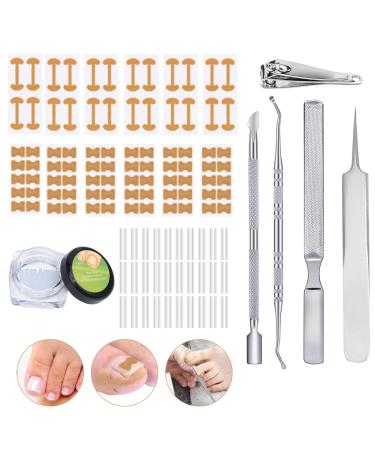 149 Piece Ingrown Toenails Set Xerteam Tool Set for Ingrown Toenails with Toenail Correction Patch Nail Clippers Nail Pusher Nail File Tweezers