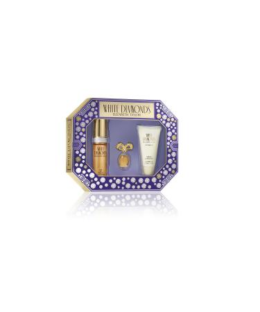 Elizabeth Taylor White Diamonds Women's Fragrance 3 Piece Gift Set 1.0 fl. oz. Eau de Toilette 0.33 Fl Oz (Pack of 3)