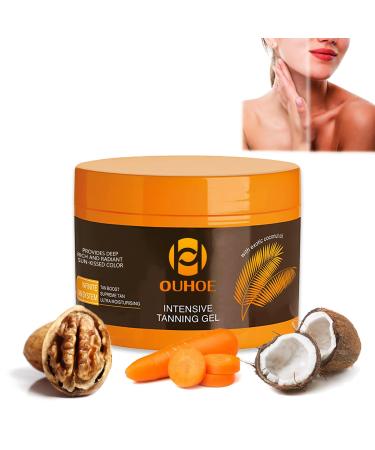 Luxury Intensive Tanning Gel Natural Tanning Accelerator Cream Brown Tanning Gel for Women Men Sunbeds & Outdoor Natural Tan Skin