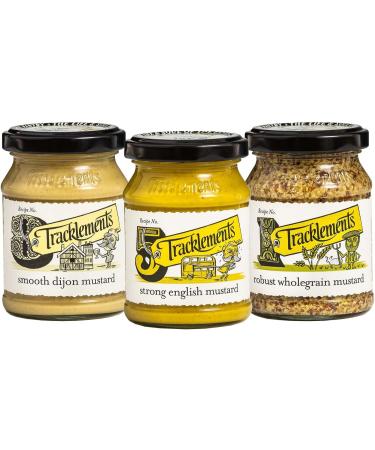 Mustard Bundle with Tracklements Strong English Mustard 140g Smooth Dijon Mustard 140g and Robust Wholegrain Mustard 140g (Pack of 3) - Buy Online on SooperMarket.com
