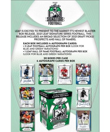 2021 Leaf Signature Football Blaster Box - 4 Autographs - Buy Online on SooperMarket.com