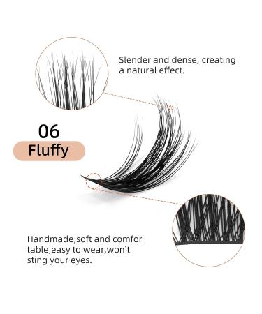72 Pcs C Curl 8-16mm Lash Clusters DIY Eyelash Extensions - Professional Reusable Makeup for Self-application - Buy Online on SooperMarket.com