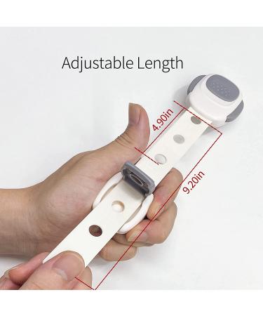 6PCS Baby Proofing Cabinet Locks - Double Safety Lock Latches - Adjustable Strap - Child Proof Drawer Locks - 6 Count - Buy Online on SooperMarket.com