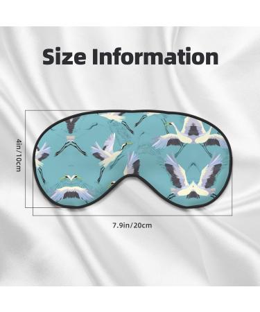 Flying Cranes Soft Sleep Eye Mask | Female Breathable Eye Patch for Travel & Relaxation - Shop Now - Buy Online on SooperMarket.com