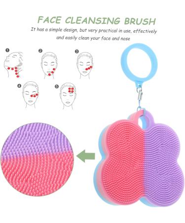 KOMBIUDA Facial Cleansing Brush exfoliator Silicone Brush for face Silicone Facial Cleansing Brush face wash Brush Silicone face Scrubber for Women face Brush Bath Brush Silica Gel The face 7x7cm As Shown - Buy Online on SooperMarket.com