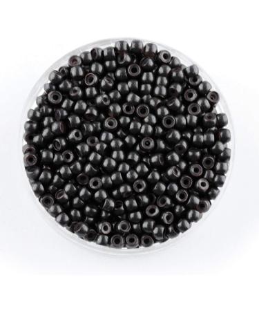 Vlasy Dark Brown Nano Rings Beads for Hair Extensions - 800pcs Silicone Lined Micro Nano Beads - Buy Online on SooperMarket.com