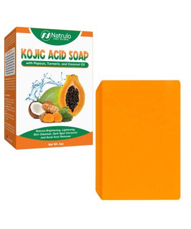 Kojic Acid Soap Face & Body Wash – Natural Brightening, Lightening Skin Cleanser Dark Spot Corrector Acne Scar Remover with Turmeric, Oat Protein & Essential Oils – Brightens, Lightens the Whole Body