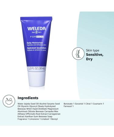 Weleda Moisture Cream for Men - Hydrating Facial Cream 1.0 fl oz (30 ml) - Buy Online on SooperMarket.com