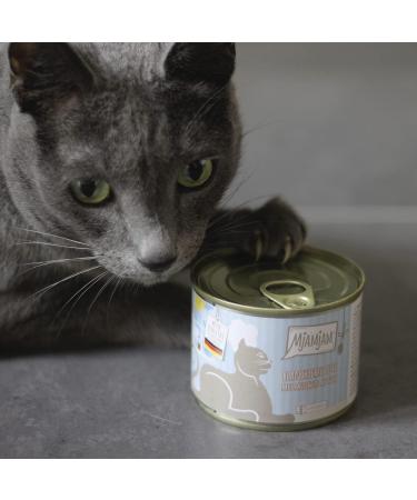 Mjamjam Premium Cat Wet Food - Blanched Turkey & Mussels Sauce | Grain Free | 6 x 185g Pack - Buy Online on SooperMarket.com