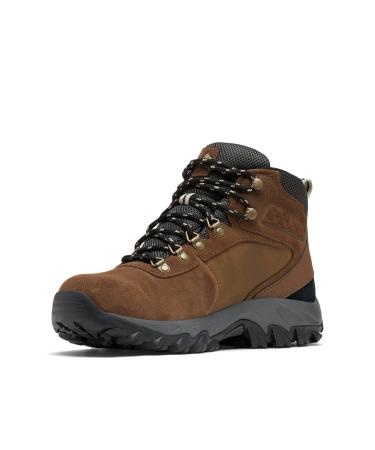 Columbia Men's Newton Ridge Plus Ii Suede Waterproof Hiking Boots 44 EU Dark Brown X Dark Grey