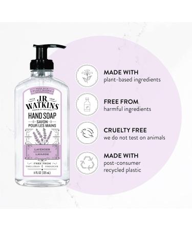 J.R. Watkins Natural Home Care Hand Soap - Lavender Scent | 11 Oz - Eco-Friendly & Soothing Cleanser for International Shipping - Buy Online on SooperMarket.com