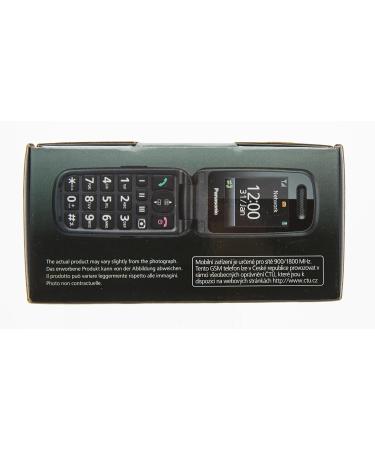 Panasonic KX-TU446EXB Senior Cell Phone - No Contract SOS Button Shockproof Large Keys & Display - Black - Buy Online on SooperMarket.com