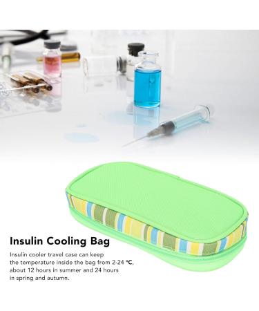 Insulin Cooler Travel Case - Lightweight Multi-Layer Portable Cooling Bag for Diabetics in Green - Buy Online on SooperMarket.com